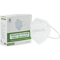 Los mejores  - Mascarilla Infantil FFP2-KN95 Homologada Para Niños Protección Máxima Eficacia del 95% Caja 10 Unidades Color Blanco